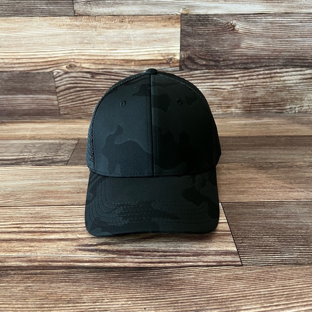 Black Camouflage Mesh Hat